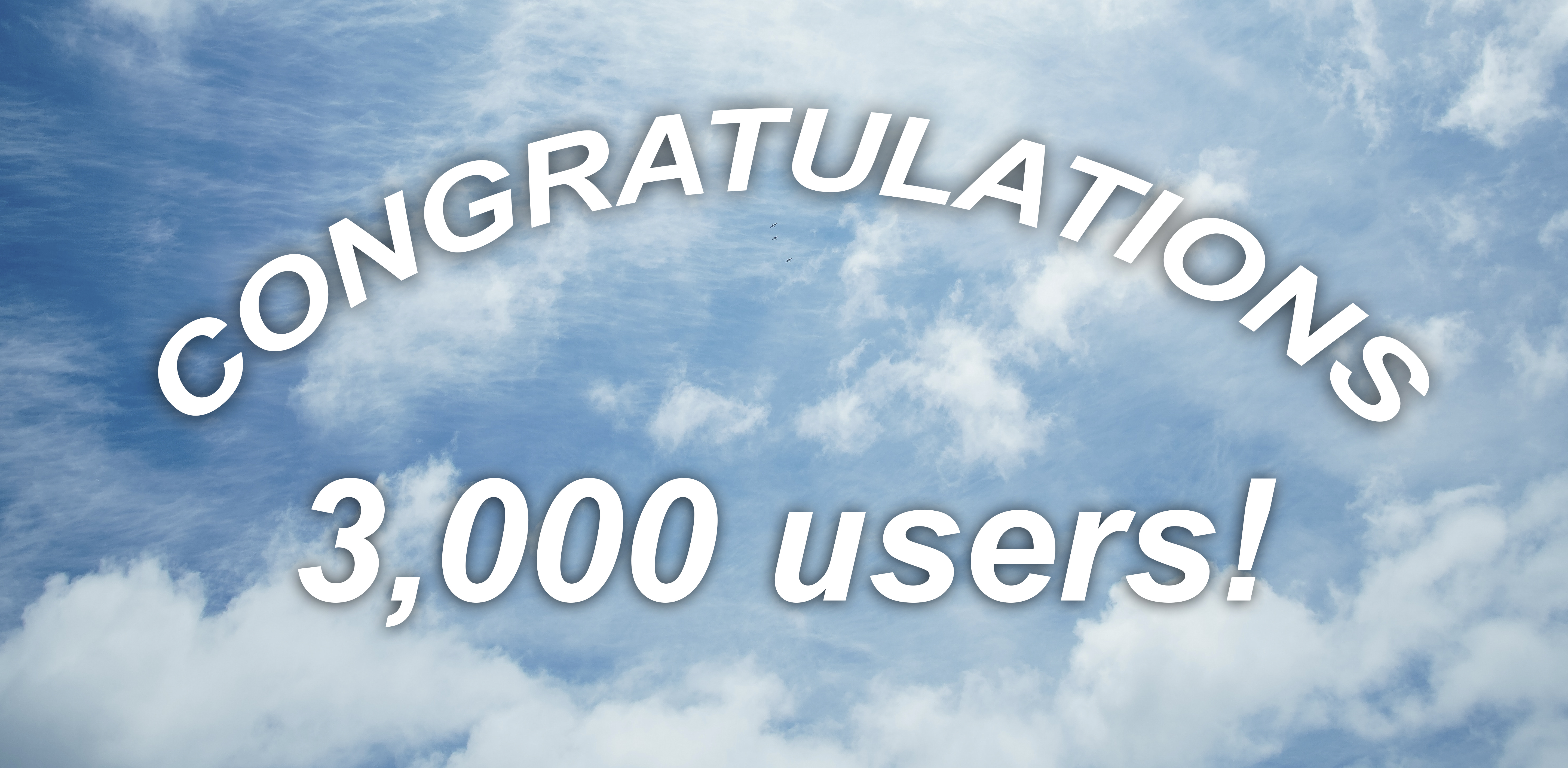 3,000 kloud users
